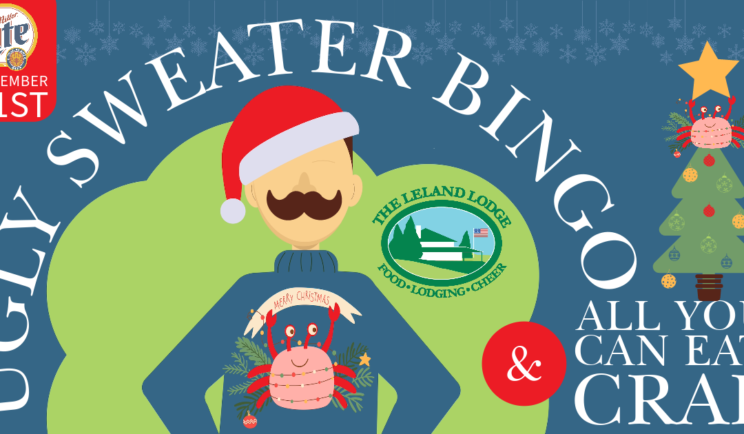 UGLY SWEATER BINGO + ALL YOU CAN EAT CRAB